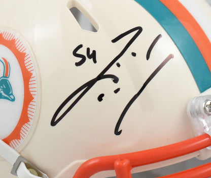 Zach Thomas Autographed Miami Dolphins Throwback Speed Mini Helmet