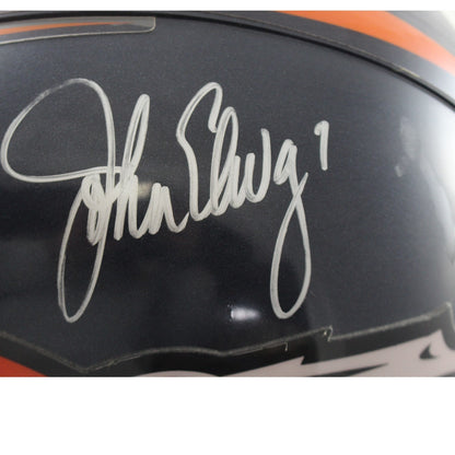 John Elway Autographed Full Size Riddell VSR4 Helmet Denver Broncos BAS
