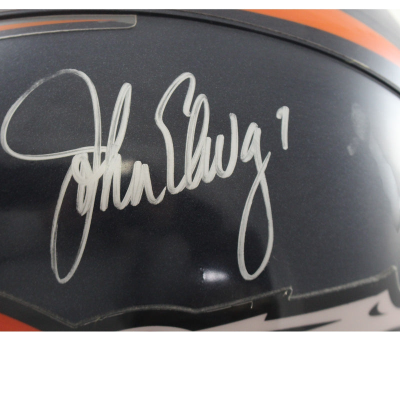 John Elway Autographed Full Size Riddell VSR4 Helmet Denver Broncos BAS