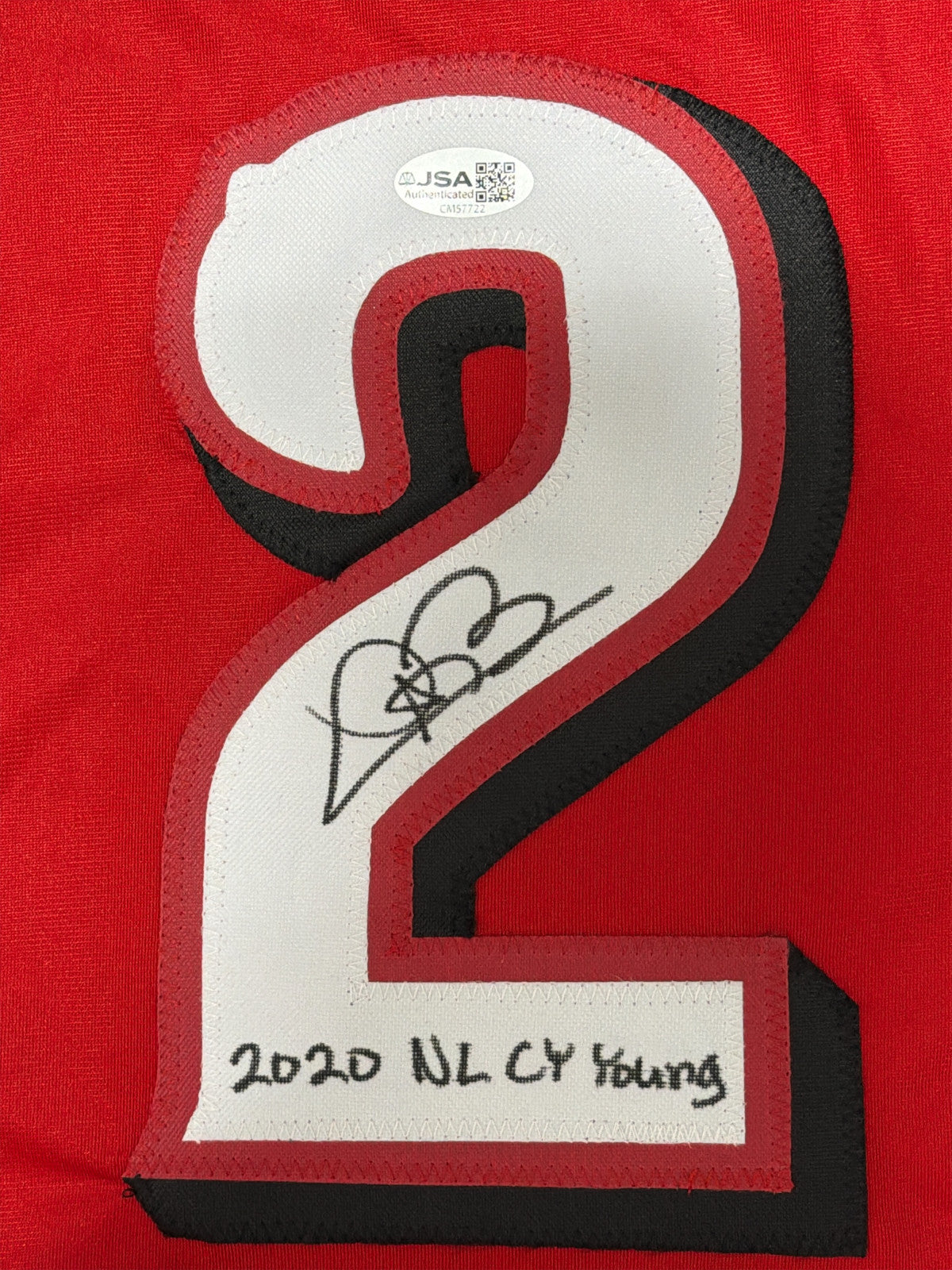 Trevor Bauer Signed Cincinnati Reds Custom Jersey - 2020 NL Cy Young