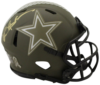 Deion Sanders Dallas Cowboys Autographed Salute Mini Helmet