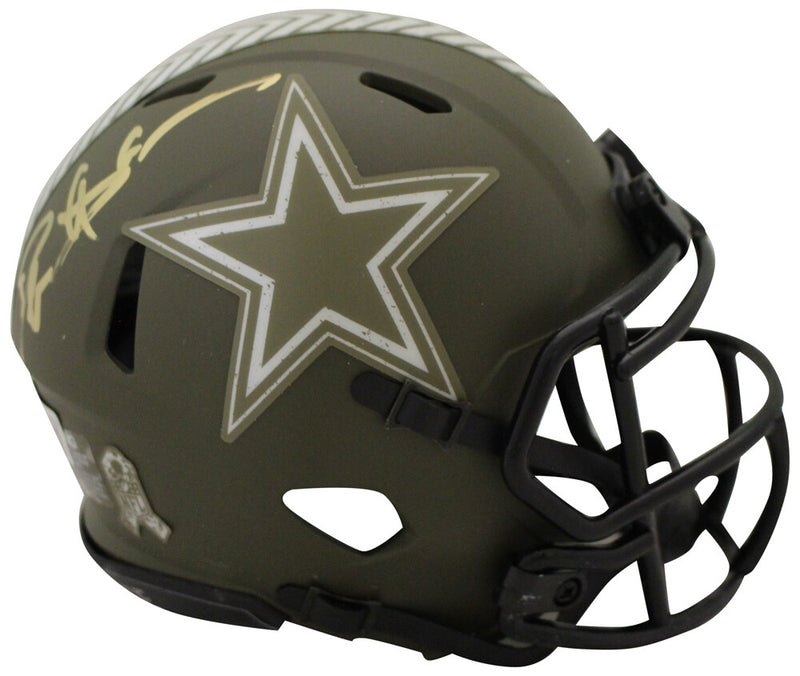 Deion Sanders Dallas Cowboys Autographed Salute Mini Helmet