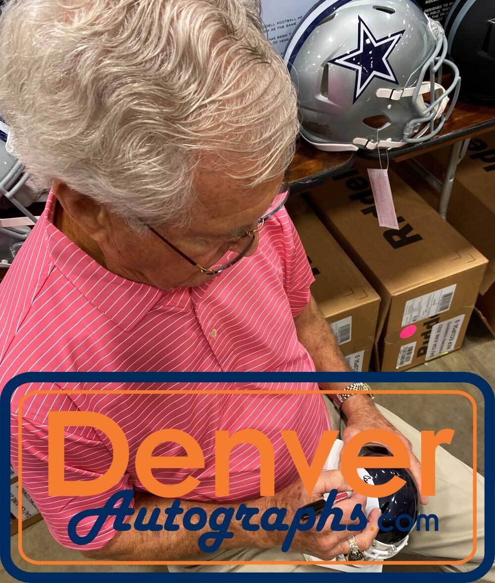Dick Vermeil Signed St. Louis Rams Speed Throwback Mini Helmet (HOF)