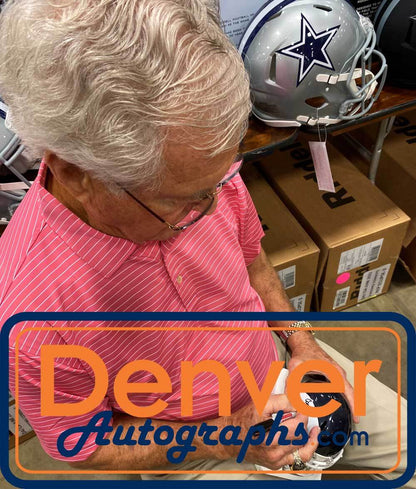Dick Vermeil Signed St. Louis Rams Speed Throwback Mini Helmet (HOF)