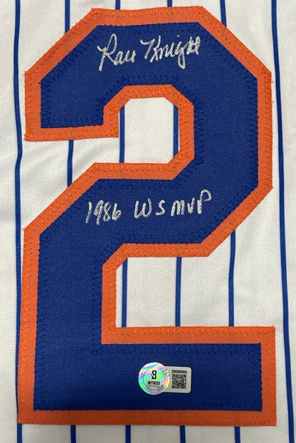 Ray Knight New York Mets Signed Custom Jersey (1986 WS MVP Inscription)