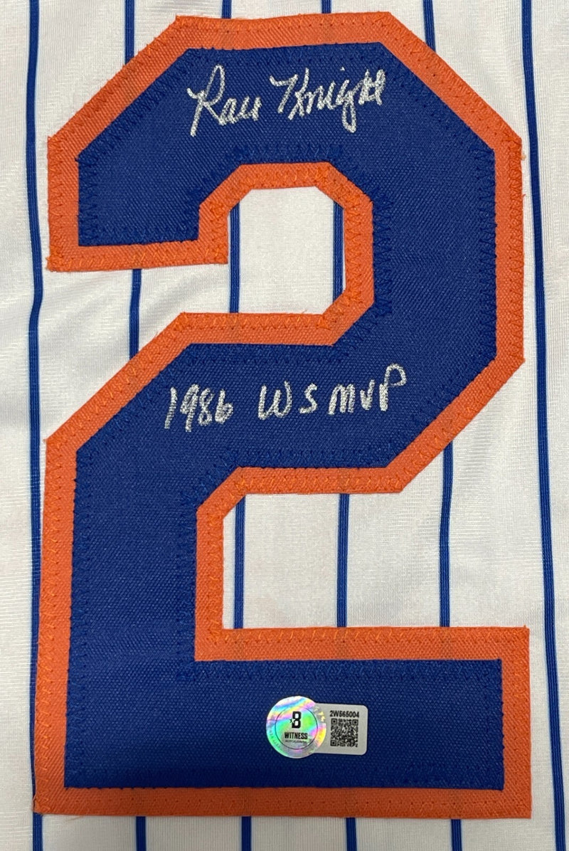 Ray Knight New York Mets Signed Custom Jersey (1986 WS MVP Inscription)
