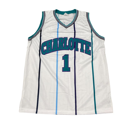 Muggsy Bogues Charlotte Hornets Signed Custom Basketball Jersey