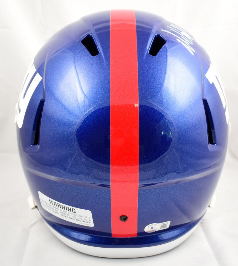 Jalin Hyatt Signed New York Giants Full Size White Speed Helmet