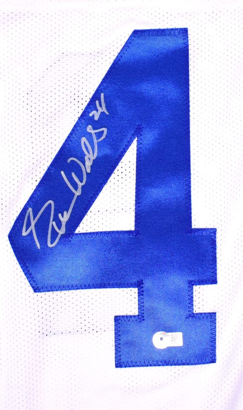 Everson Walls Signed White Custom Football Jersey