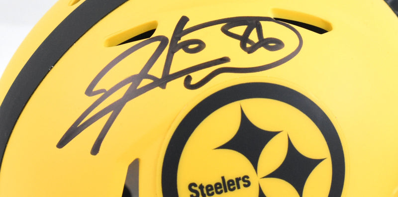 Hines Ward Signed Pittsburgh Steelers Rave Speed Mini Helmet