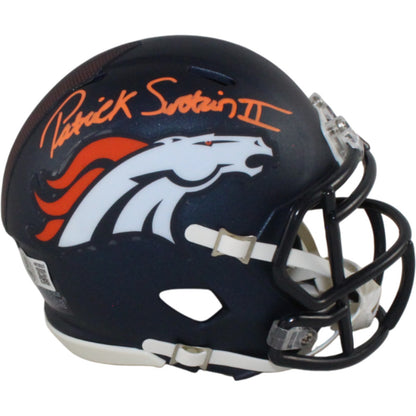 Patrick Surtain Autographed Denver Broncos Mini Helmet (BAS Witnessed)