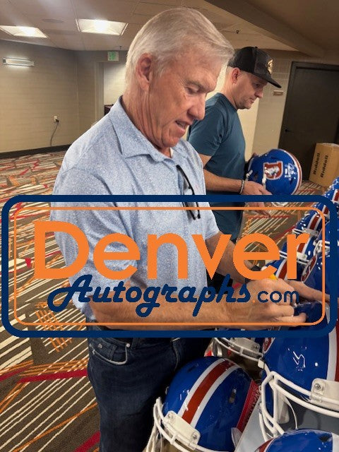 John Elway Denver Broncos Autographed Authentic Throwback Full Size Helmet