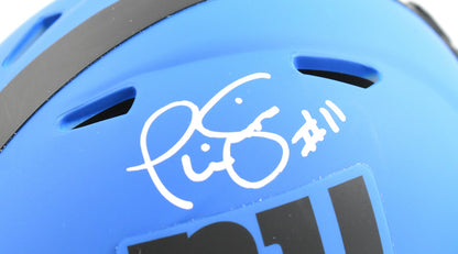 Phil Simms Signed New York Giants Rave Speed Mini Helmet