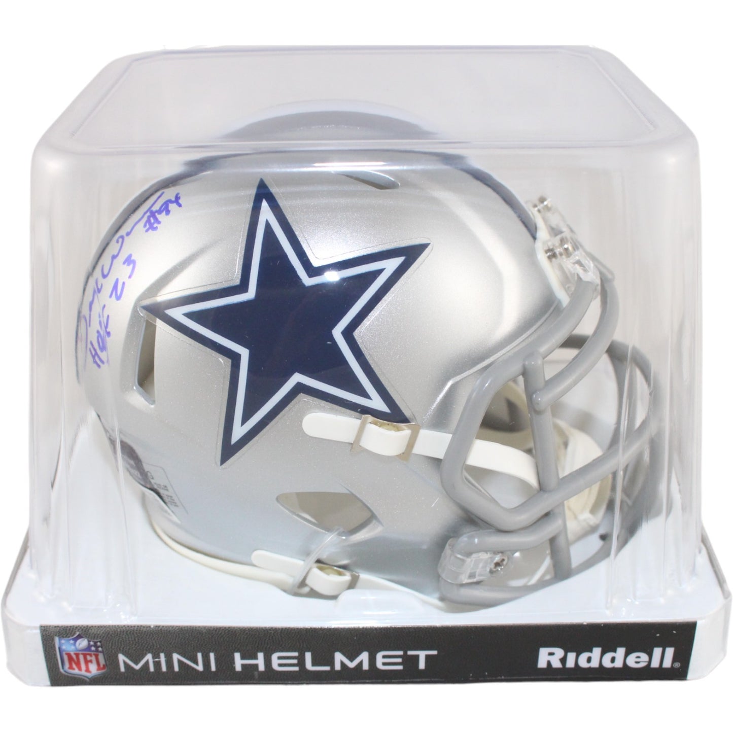 DeMarcus Ware Signed Dallas Cowboys Mini Helmet (HOF Inscription) BAS
