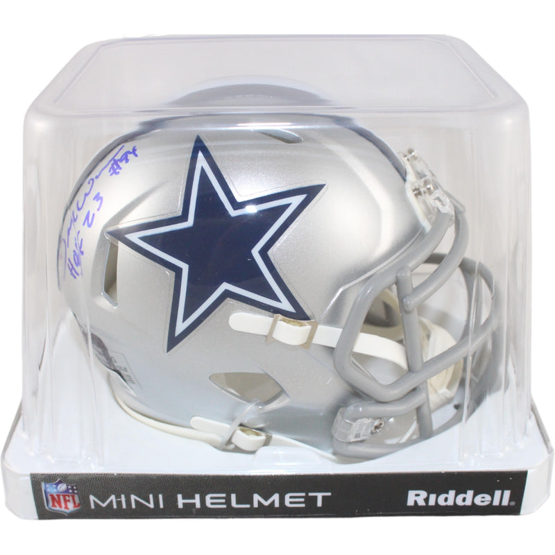 DeMarcus Ware Signed Dallas Cowboys Mini Helmet (HOF Inscription) BAS