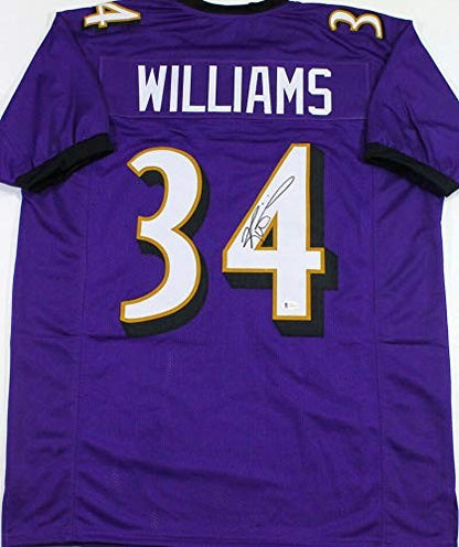 Ricky Williams Autographed Purple Custom Jersey