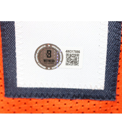 Bo Nix Autographed Pro Style Orange Jersey (Beckett Witnessed)
