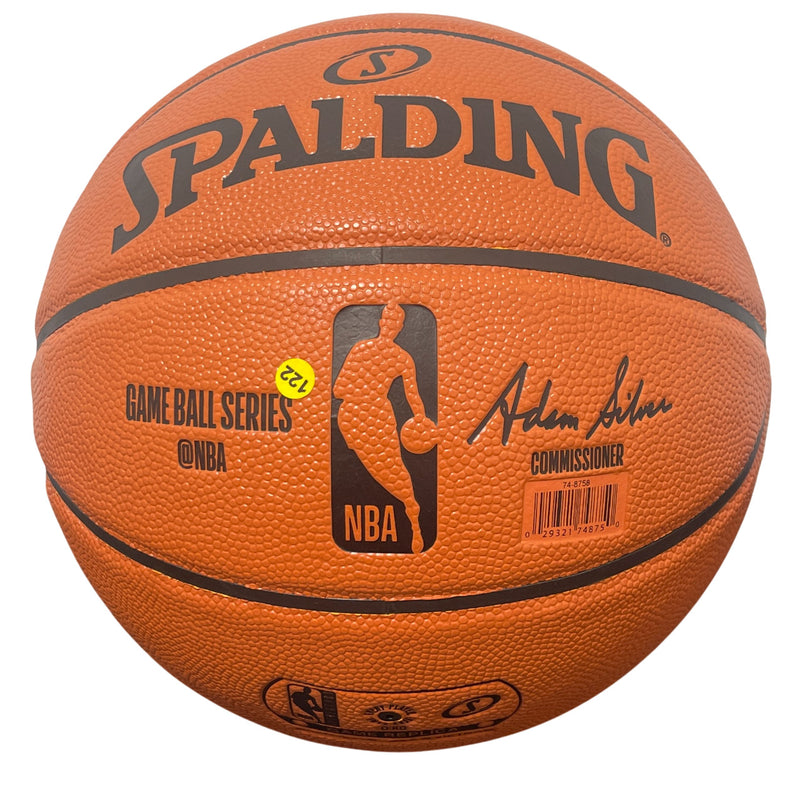 Tyrese Maxey Philadelphia 76ers Autographed Spalding NBA Basketball UDA