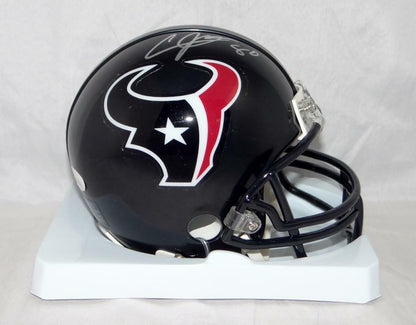Andre Johnson Autographed Houston Texans Silver Mini Helmet