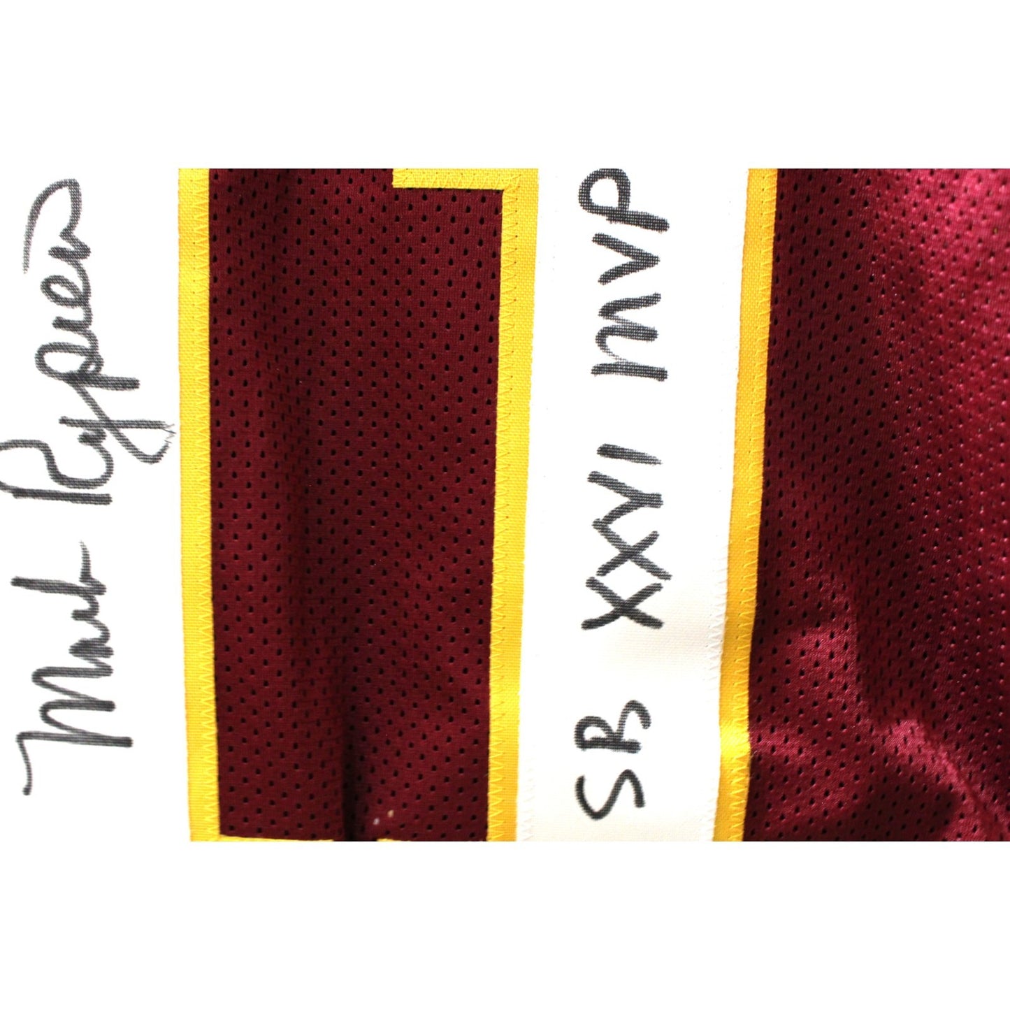 Mark Rypien Signed Pro Style Red Jersey with "SB MVP" Inscription (Beckett)