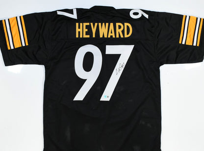 Cameron Heyward Signed Pittsburgh Steelers Black Custom Jersey