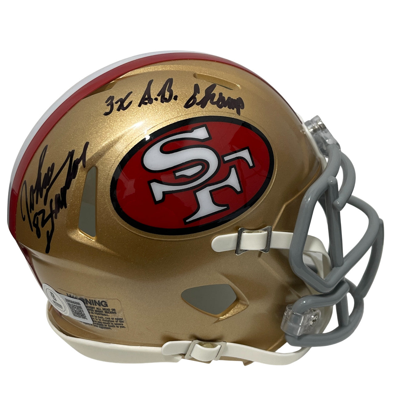 John Taylor Signed San Francisco 49ers Mini Helmet (3x SB Champs)