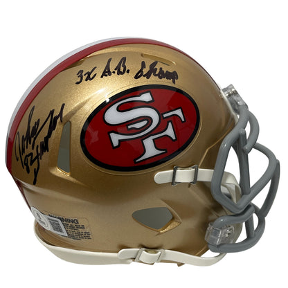 John Taylor Signed San Francisco 49ers Mini Helmet (3x SB Champs)