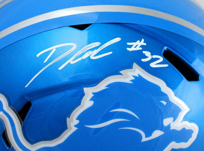 D'Andre Swift Signed Detroit Lions Full Size Flash Speed Helmet