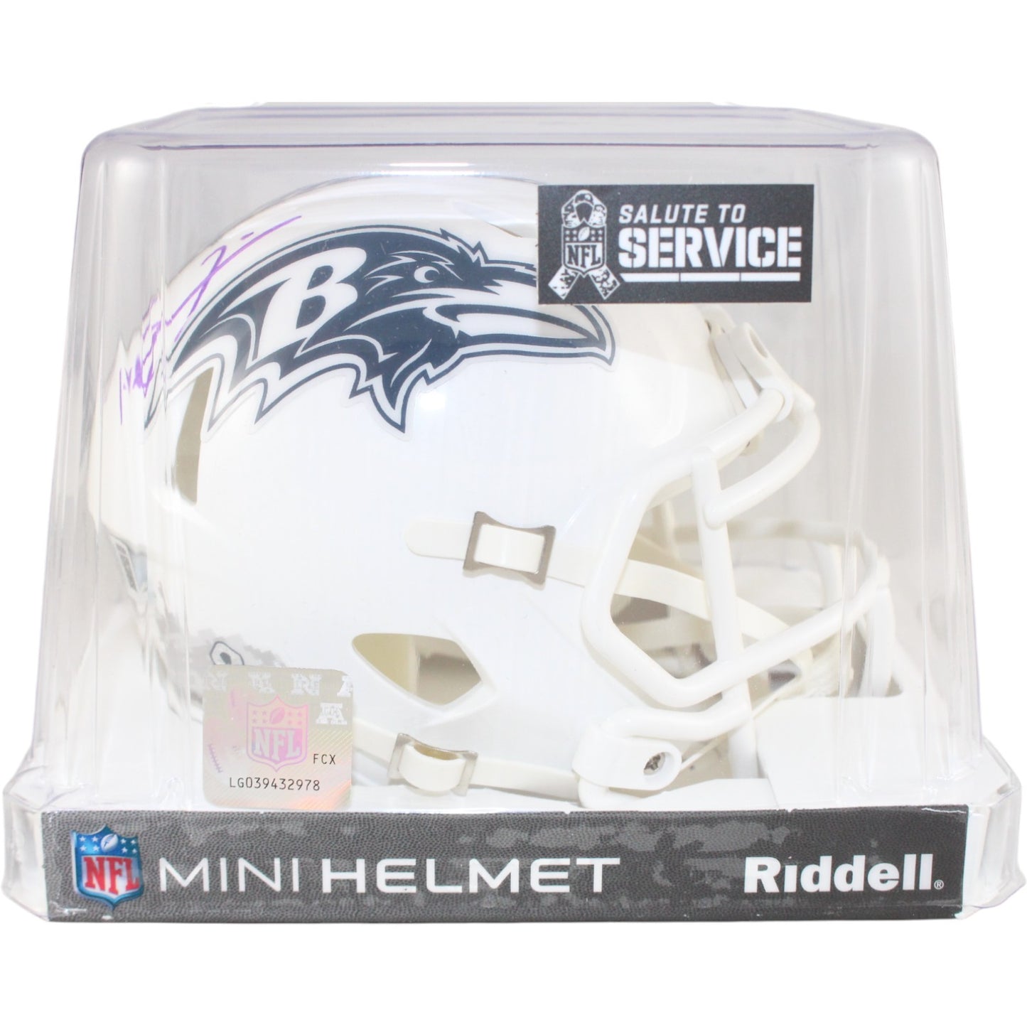 Ray Lewis Baltimore Ravens 2024 Salute to Service Mini Helmet
