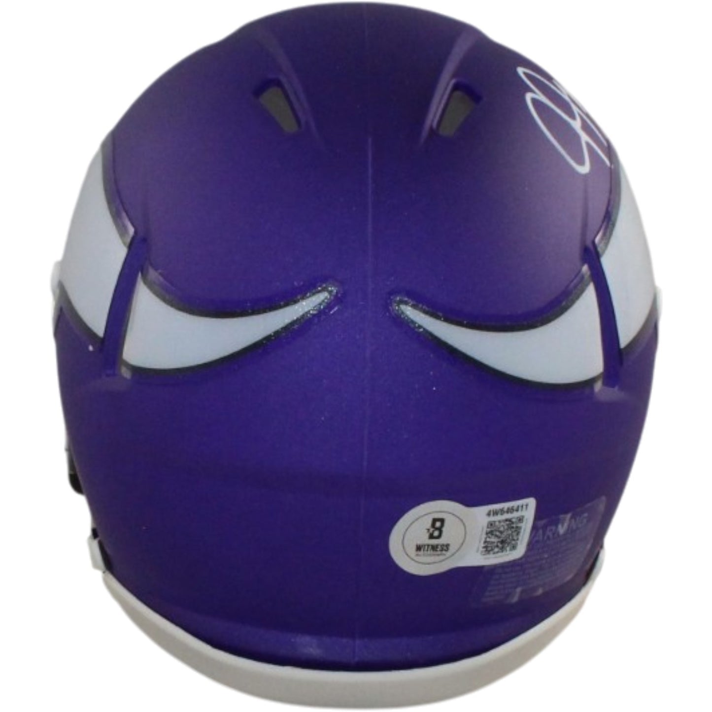 Justin Jefferson Minnesota Vikings Autographed Mini Helmet Beckett Witness