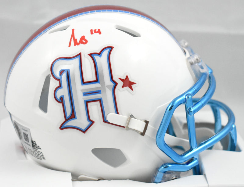 Kayshon Boutte Signed Houston Texans Rivalries Mini Helmet