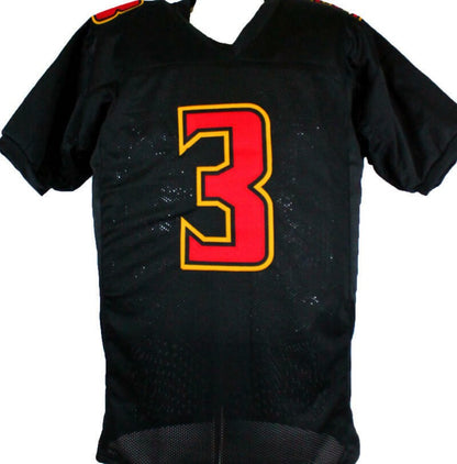 Taulia Tagovailoa Autographed Black Custom Football Jersey