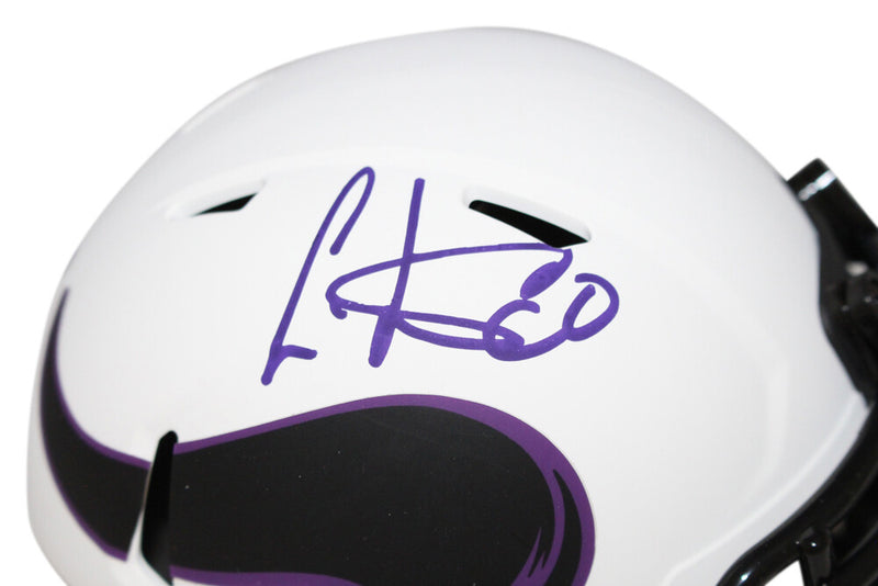 Cris Carter Autographed Minnesota Vikings Lunar Speed Mini Helmet