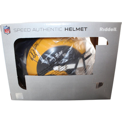Warner, Faulk, Bruce & Holt Signed St. Louis Rams Throwback Proline Helmet