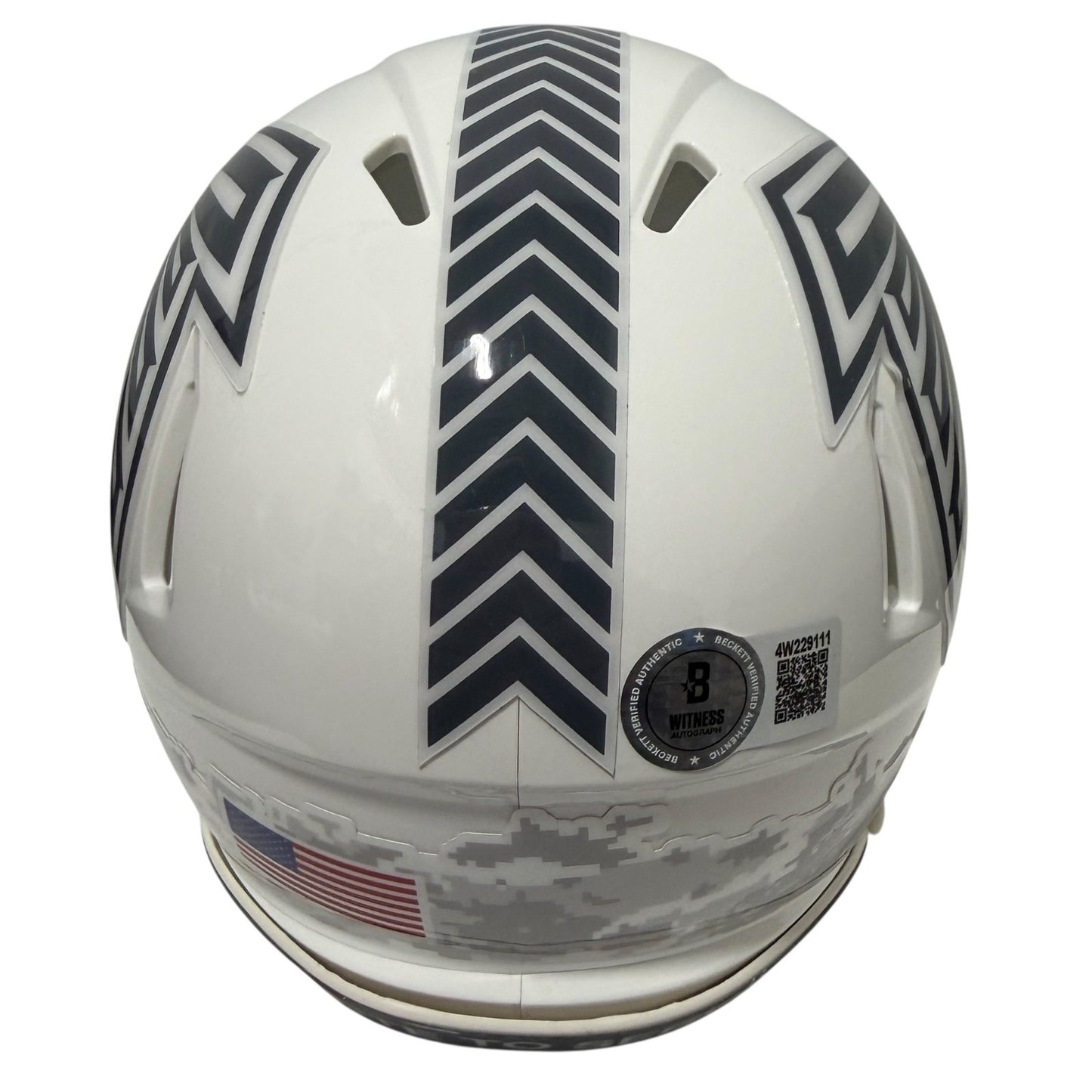 Michael Penix Jr. Signed Atlanta Falcons Salute 2024 Mini Helmet BAS