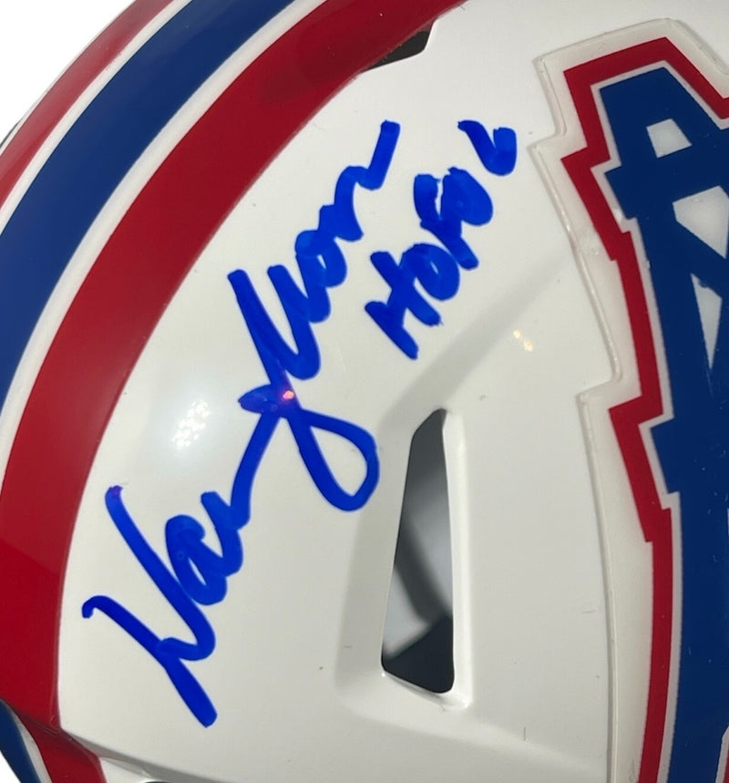Earl Campbell & Warren Moon Houston Oilers Signed Mini Helmet