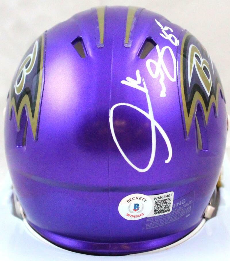 Derrick Mason Signed Baltimore Ravens Flash Speed Mini Helmet
