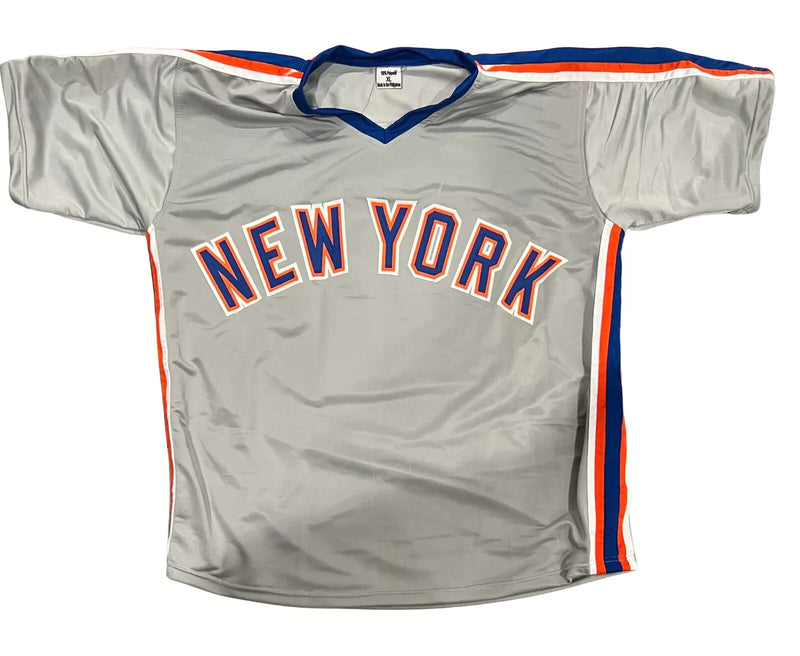 Howard Johnson Signed New York Mets Custom Jersey (4x Inscriptions)