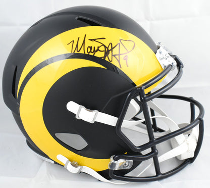 Matthew Stafford Signed Los Angeles Rams Full Size Rivalries Speed Helmet