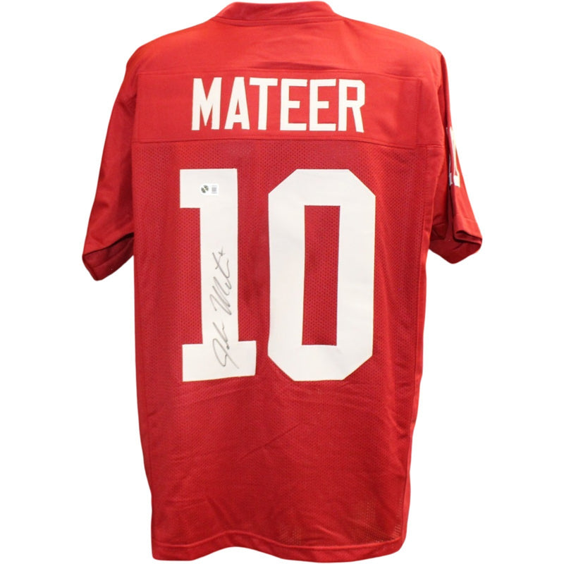 John Mateer Autographed Oklahoma Sooners Red Jersey