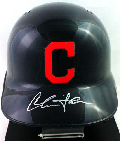 Charlie Sheen Signed Cleveland Indians Replica Batting Helmet