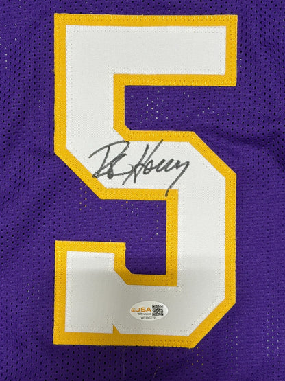 Robert Horry Signed Los Angeles Lakers Custom Basketball Jersey (JSA)