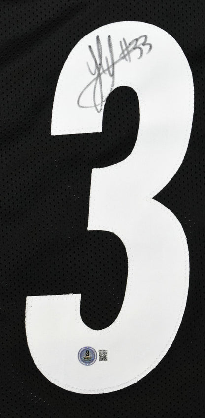 Jack Sawyer Signed Pittsburgh Steelers Style Custom Black Jersey