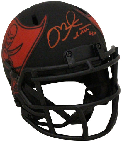 Mike Alstott Tampa Bay Buccaneers Autographed Eclipse Mini Helmet