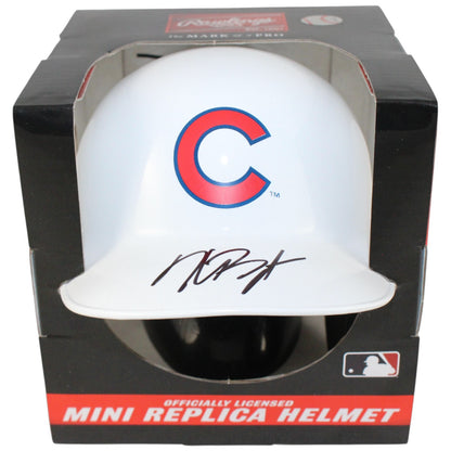 Kris Bryant Chicago Cubs Autographed White Mini Batting Helmet