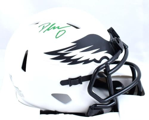 D'Andre Swift Signed Philadelphia Eagles Lunar Speed Mini Helmet
