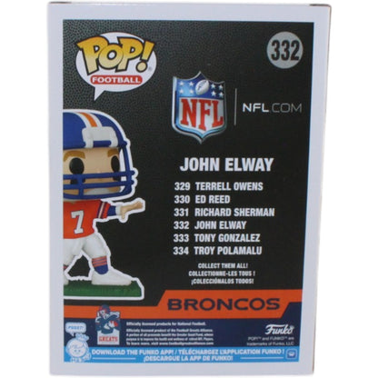 John Elway Signed Denver Broncos Funko Pop! #332 (Beckett Witnessed)