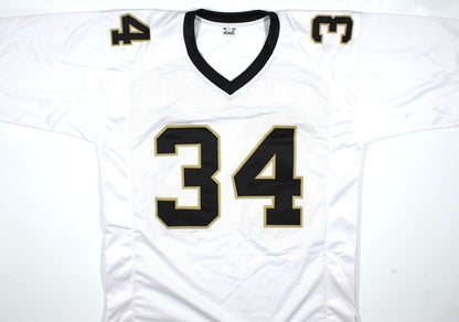 Ricky Williams Signed New Orleans Saints White Custom Jersey