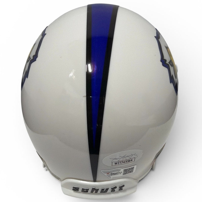 Phil Simms Signed Morehead State Eagles Mini Helmet