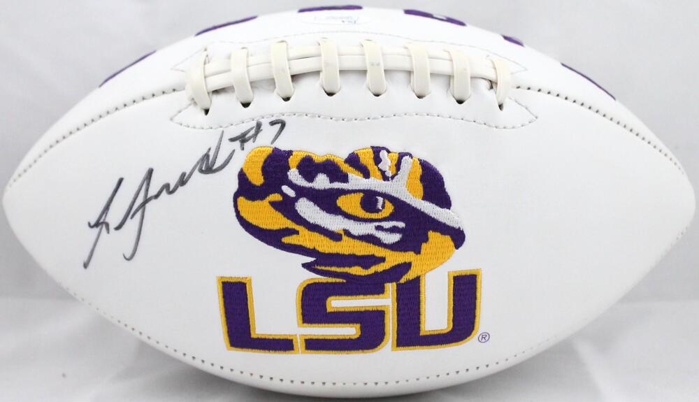 Leonard Fournette Signed LSU Tigers Logo Football